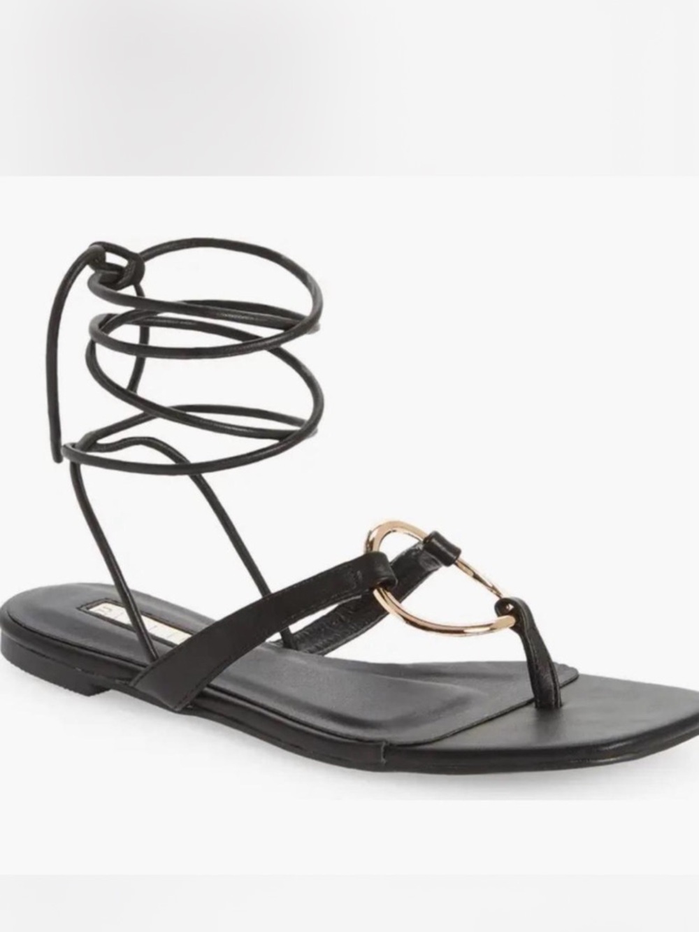 Women’s Black Lace-Up sandals